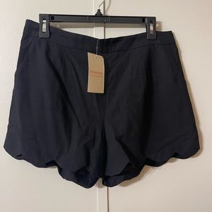 Black Ruffled Shorts
